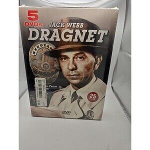 Dragnet - 25 Episodes (DVD, 2004, 5-Disc Set) Factory Sealed More In Store Rare